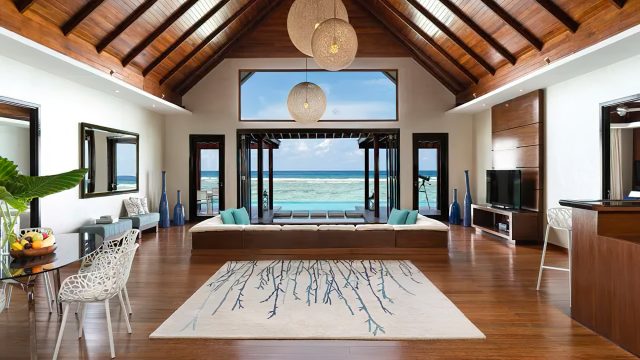 Niyama Private Islands Maldives Resort - Dhaalu Atoll, Maldives - Two Bedroom Ocean Pool Pavilion Living Room