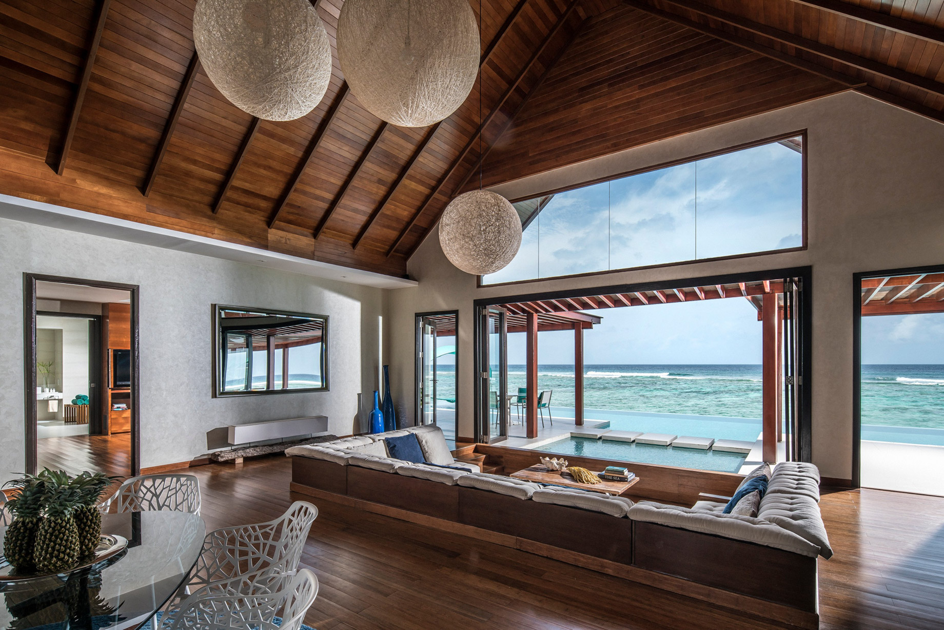 Niyama Private Islands Maldives Resort – Dhaalu Atoll, Maldives – Two Bedroom Ocean Pool Pavilion Living Room