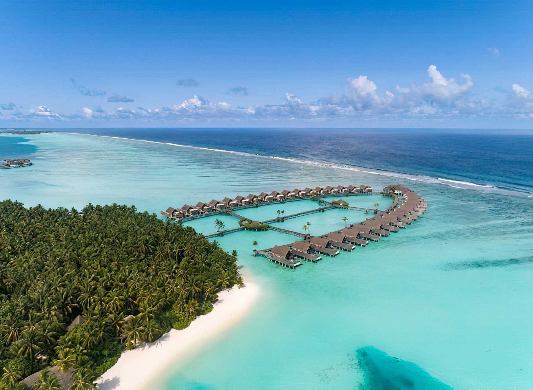 Niyama Private Islands Maldives Resort – Dhaalu Atoll, Maldives – Water Pool Villas Aerial View