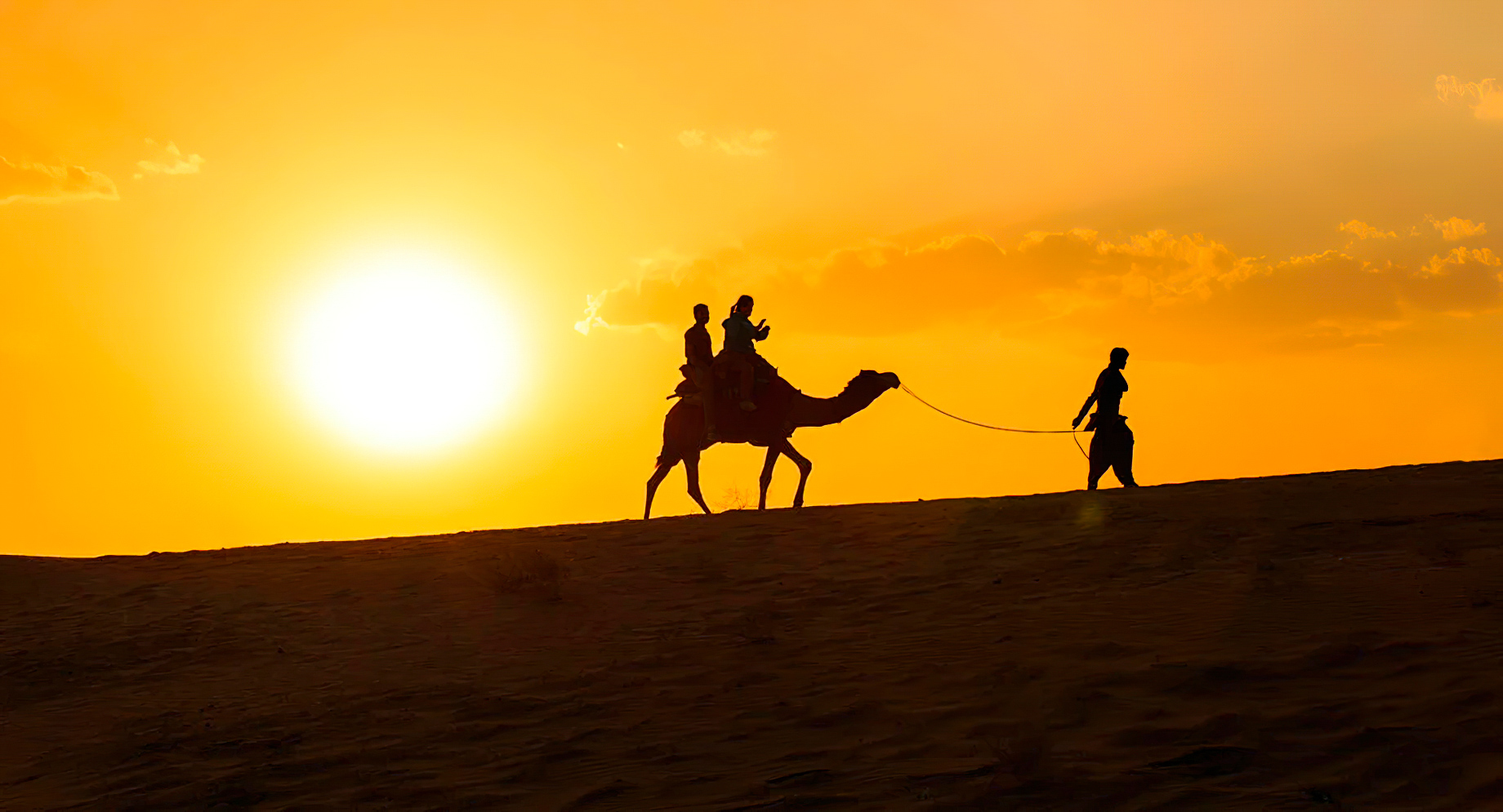 Anantara Sahara Tozeur Resort & Villas - Tozeur, Tunisia - Camel Trekking Sunset