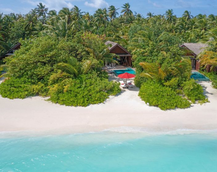 Niyama Private Islands Maldives Resort - Dhaalu Atoll, Maldives - Beach Villa Aerial View