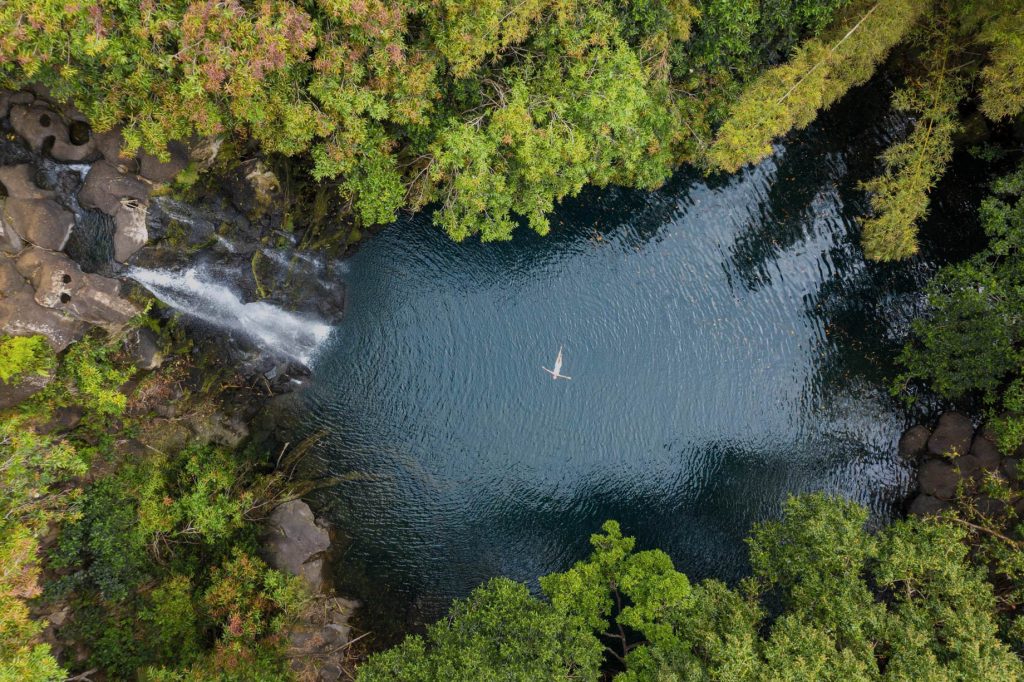 Anantara Iko Mauritius Resort & Villas - Plaine Magnien, Mauritius - Chamarel Waterfall Pool Overhead Aerial View