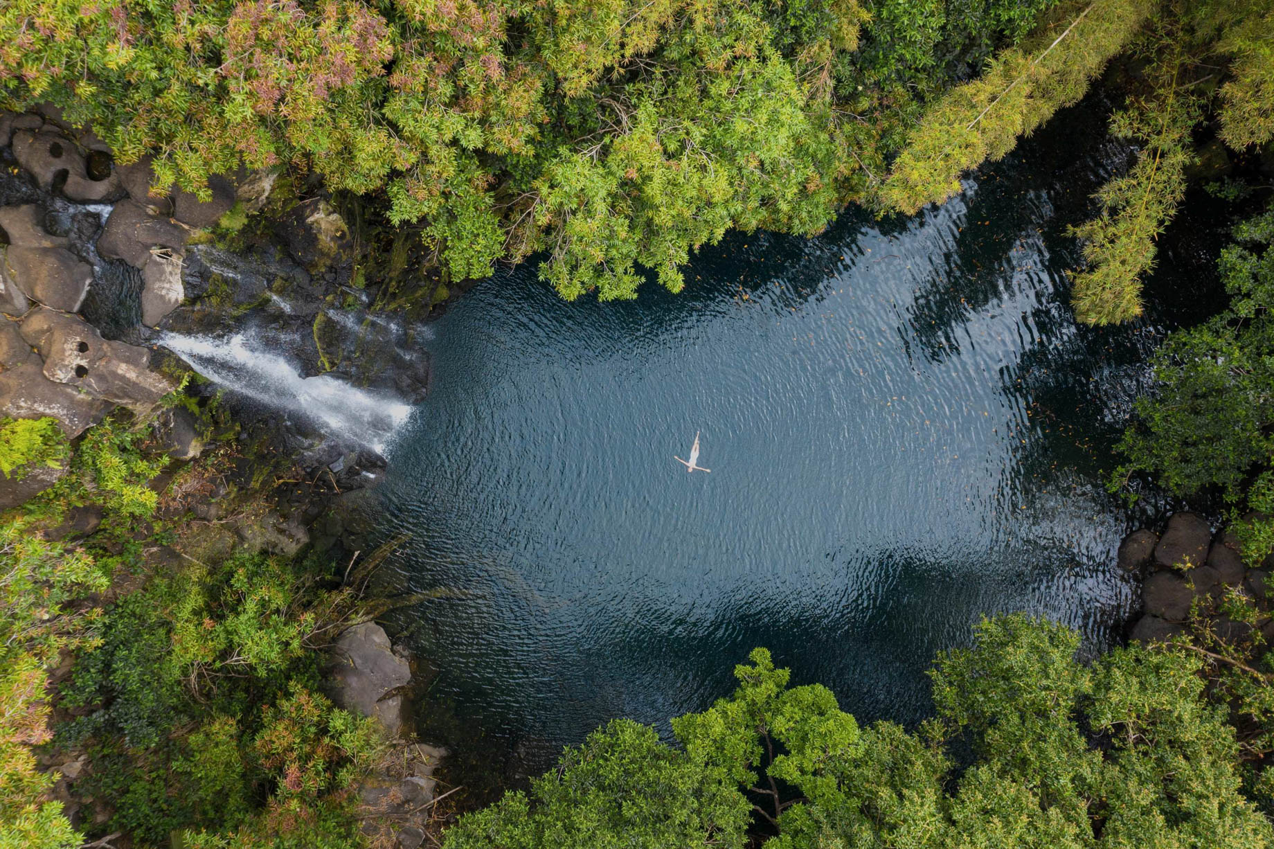 Anantara Iko Mauritius Resort & Villas – Plaine Magnien, Mauritius – Chamarel Waterfall Pool Overhead Aerial View