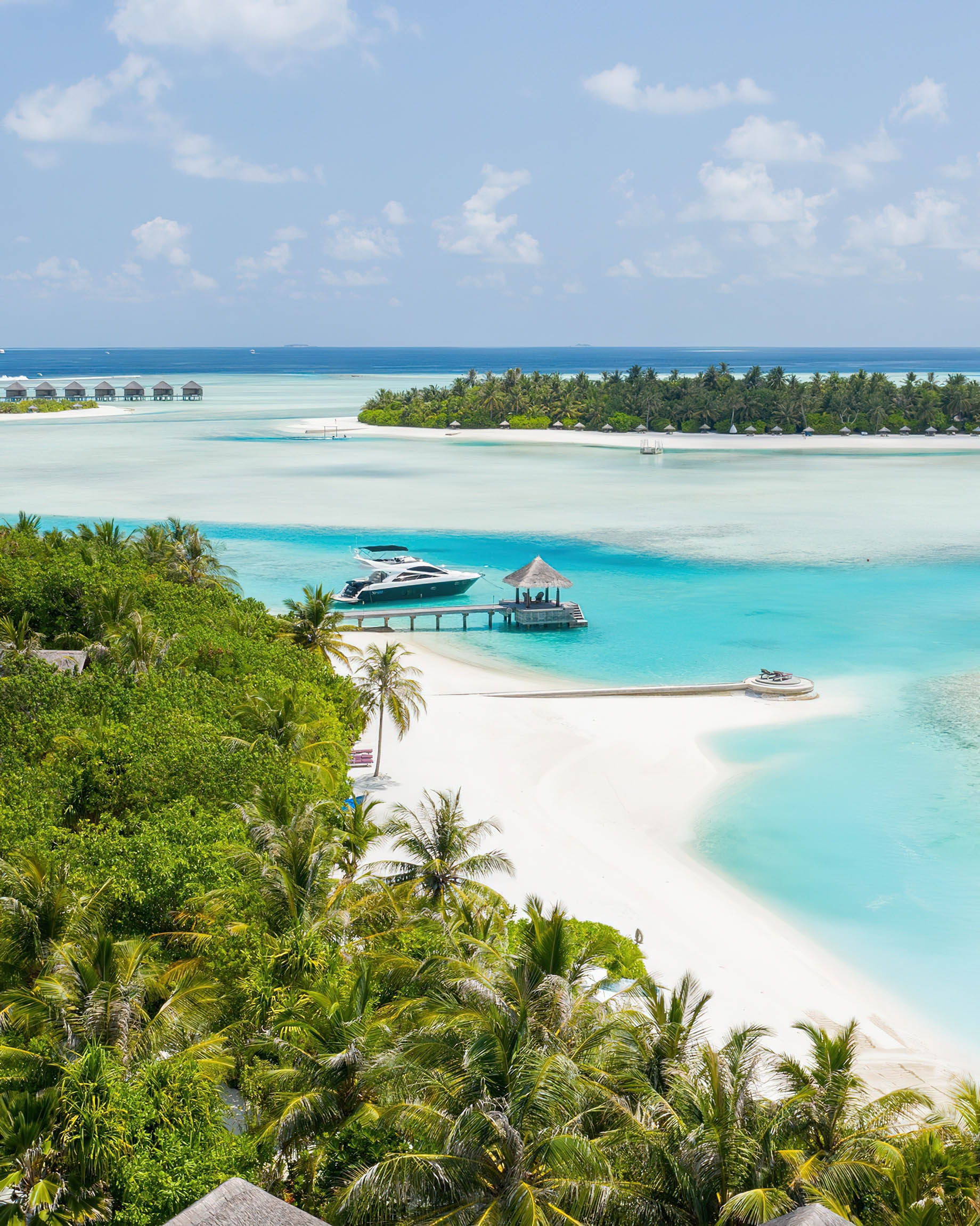 Naladhu Private Island Maldives Resort – South Male Atoll, Maldives – Arrival Jetty Aerial View