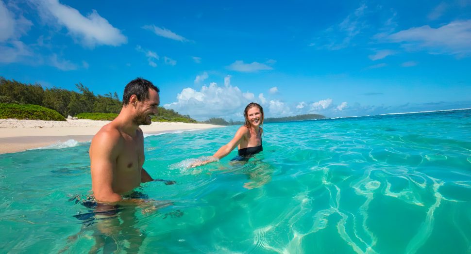 Anantara Iko Mauritius Resort & Villas - Plaine Magnien, Mauritius - Swimming in the Lagoon