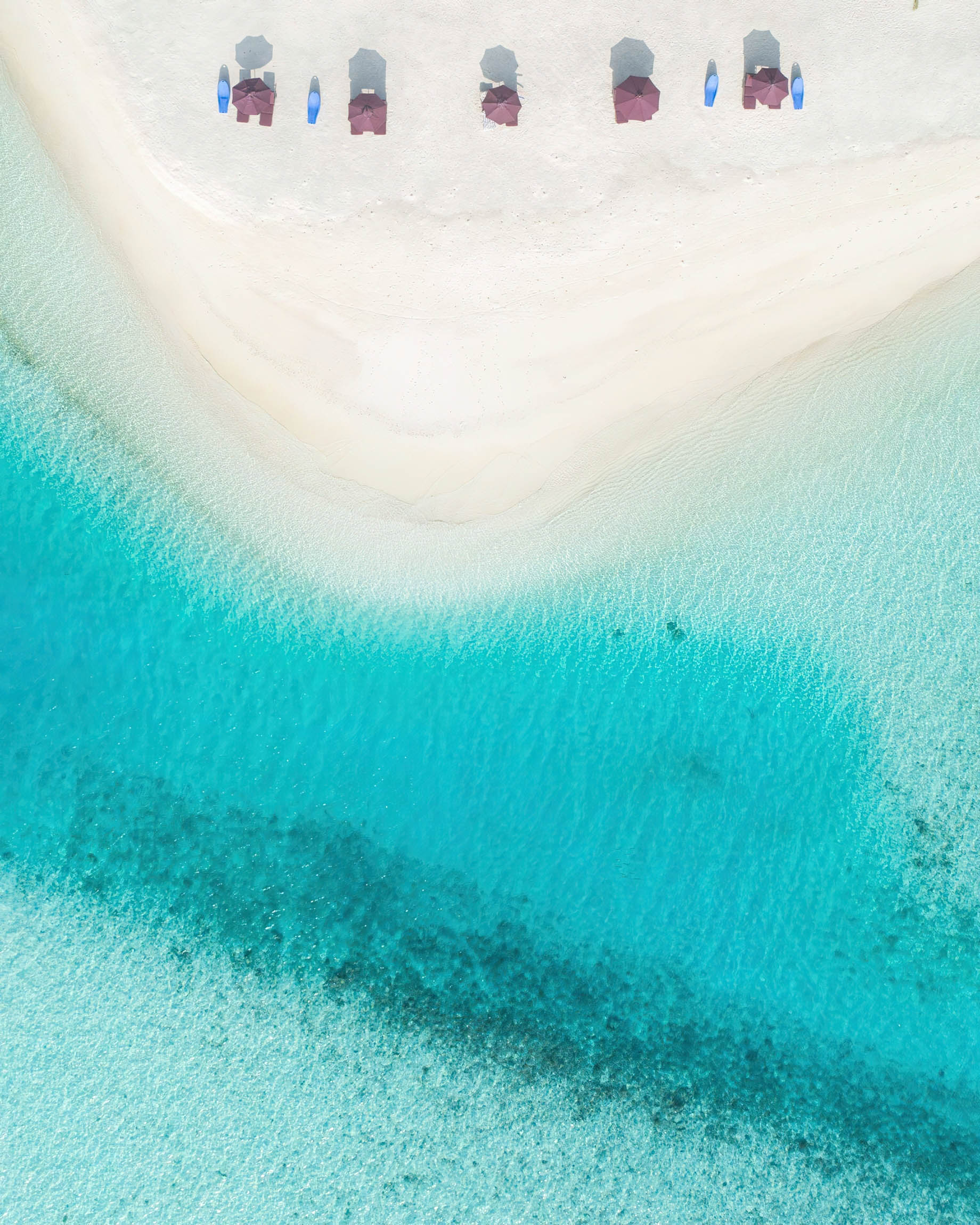 Naladhu Private Island Maldives Resort – South Male Atoll, Maldives – Beach Overhead Aerial View