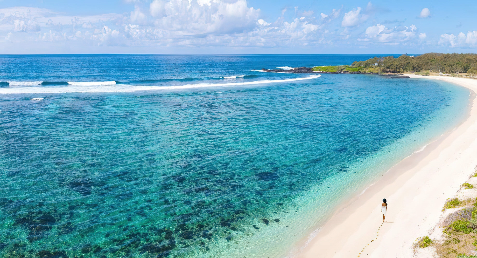 Anantara Iko Mauritius Resort & Villas – Plaine Magnien, Mauritius – Ocean Beach View Aerial