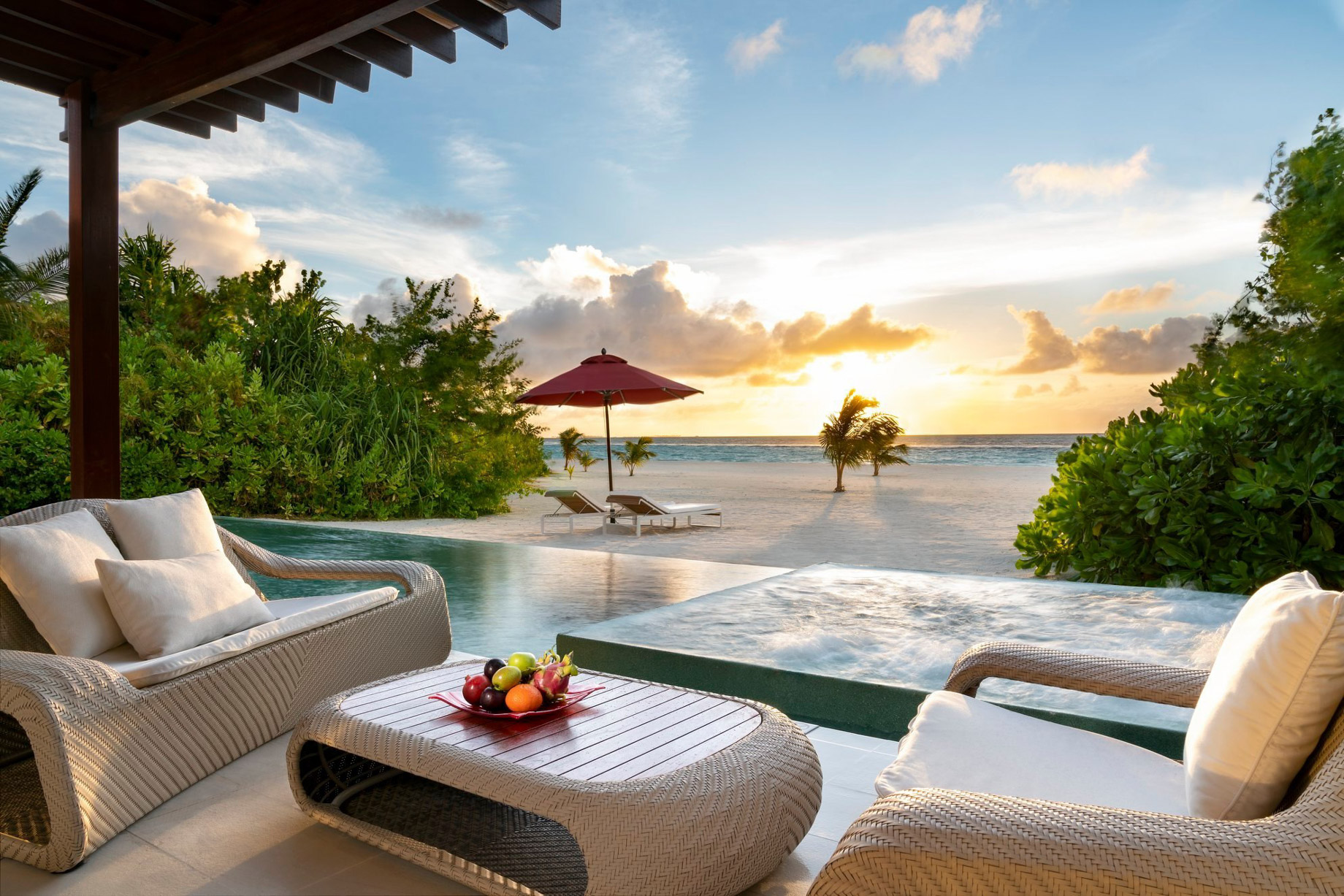 Niyama Private Islands Maldives Resort - Dhaalu Atoll, Maldives - One Bedroom Beach Pool Pavilion Deck Beach View