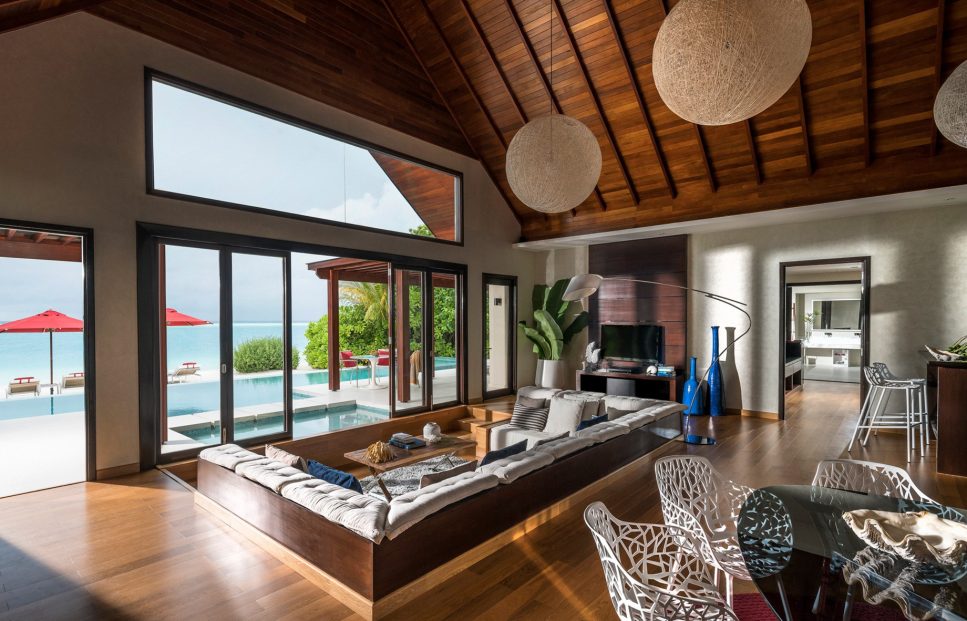 Niyama Private Islands Maldives Resort - Dhaalu Atoll, Maldives - Two Bedroom Beach Pool Pavilion Living Room