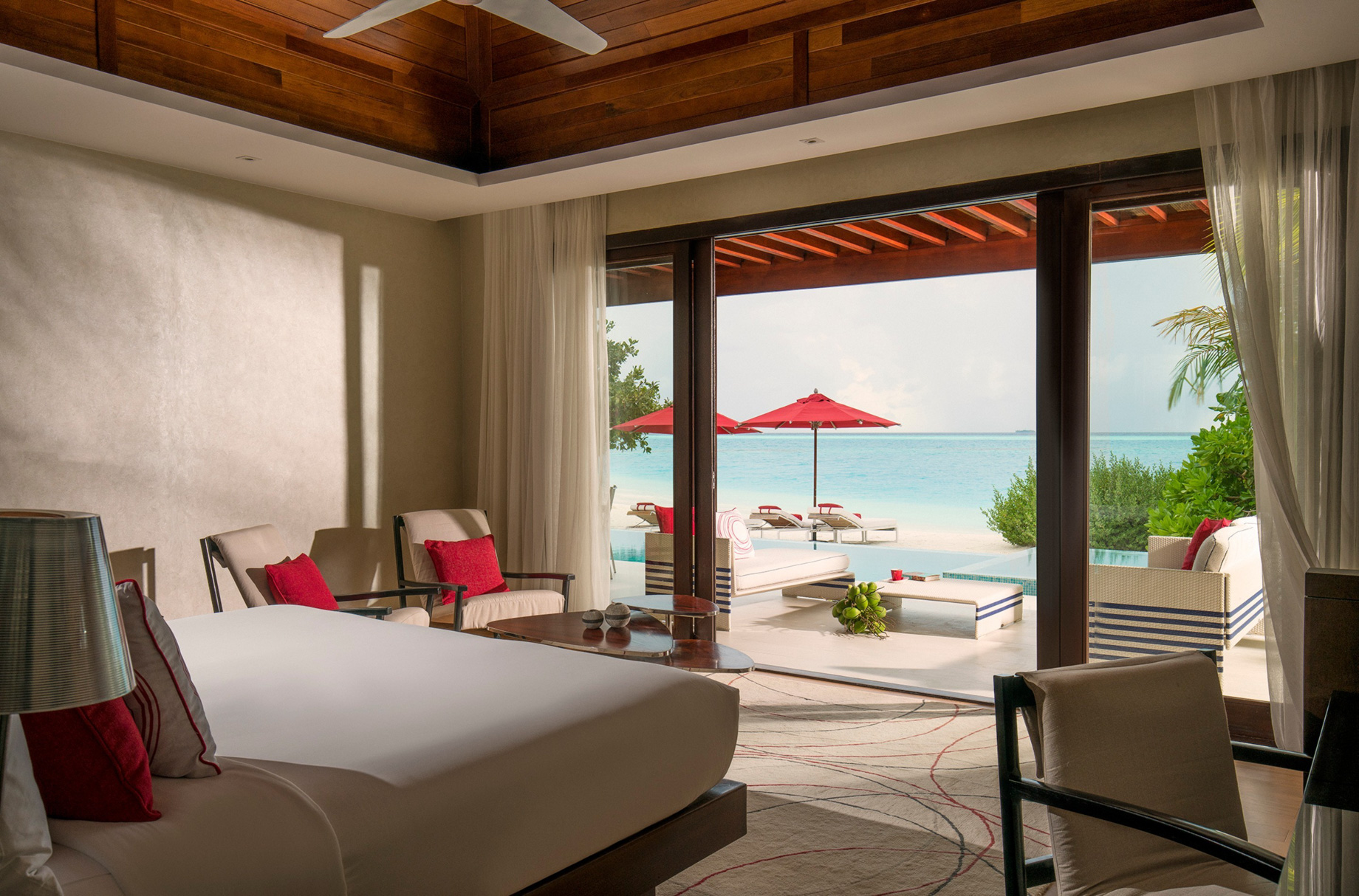 Niyama Private Islands Maldives Resort – Dhaalu Atoll, Maldives – Two Bedroom Beach Pool Pavilion Bedroom View