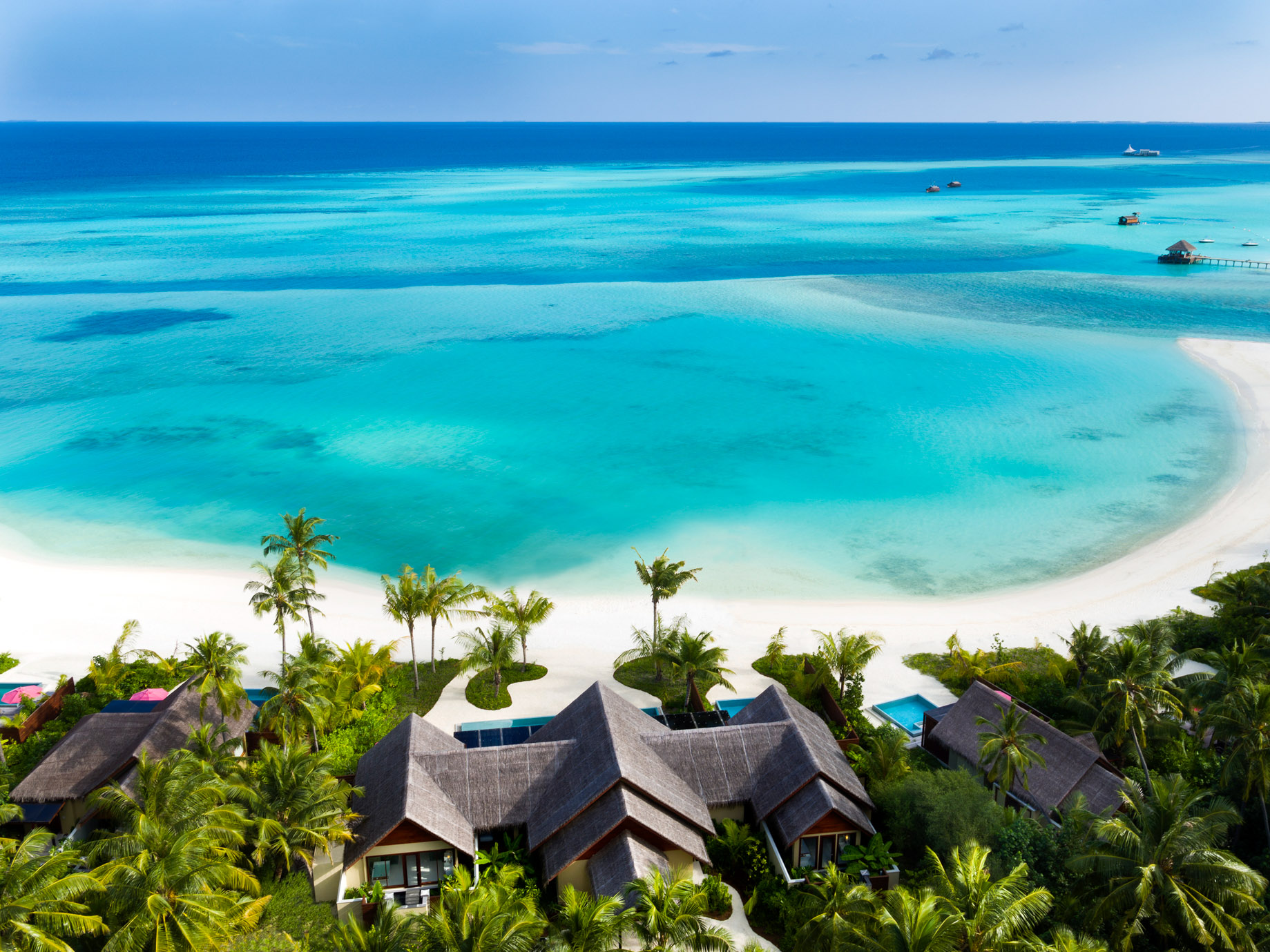 Niyama Private Islands Maldives Resort – Dhaalu Atoll, Maldives – Beach Pool Pavilion Aerial View