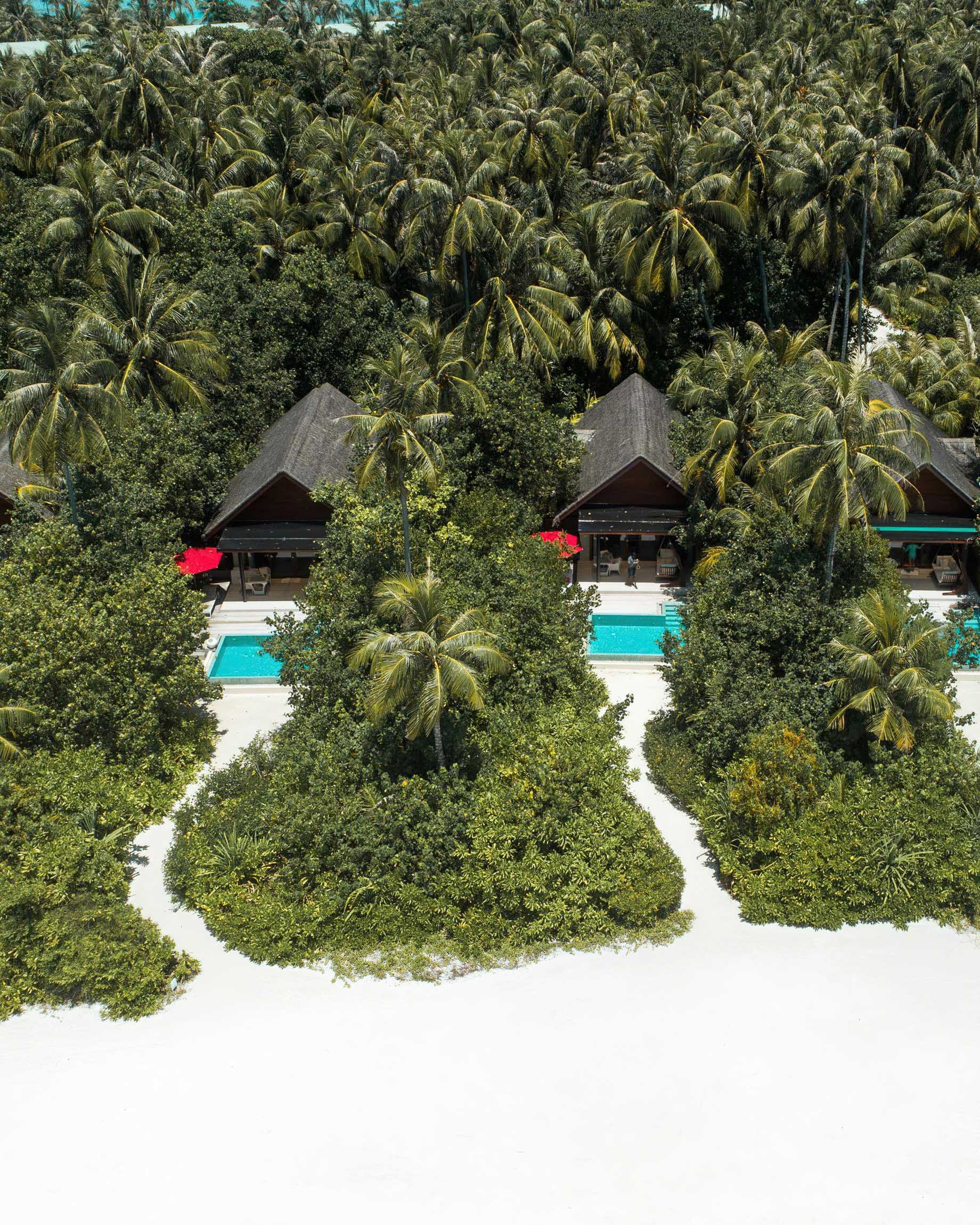 Niyama Private Islands Maldives Resort – Dhaalu Atoll, Maldives – Beach Pool Villas Aerial View