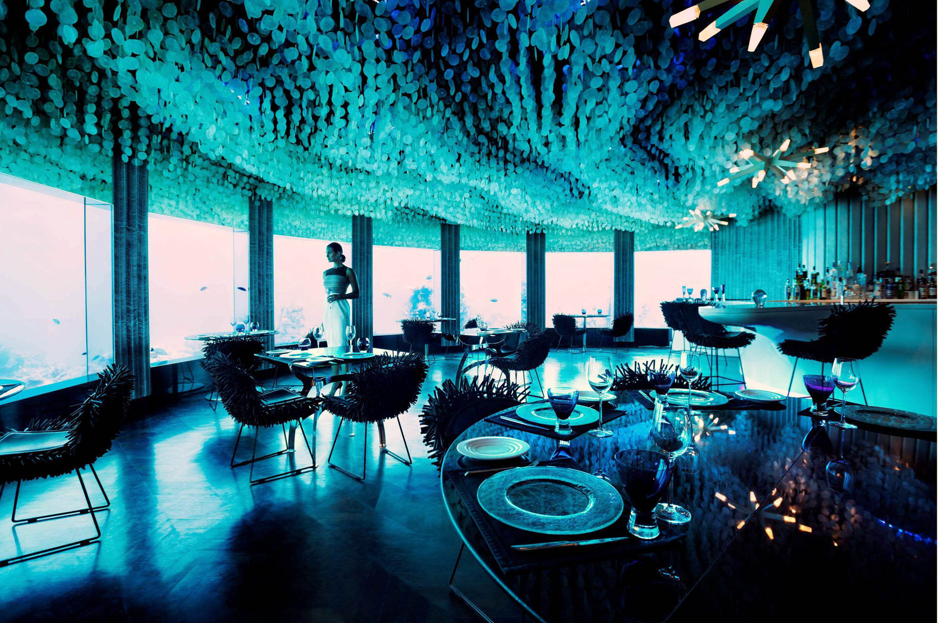 Niyama Private Islands Maldives Resort – Dhaalu Atoll, Maldives – Subsix Underwater Restaurant