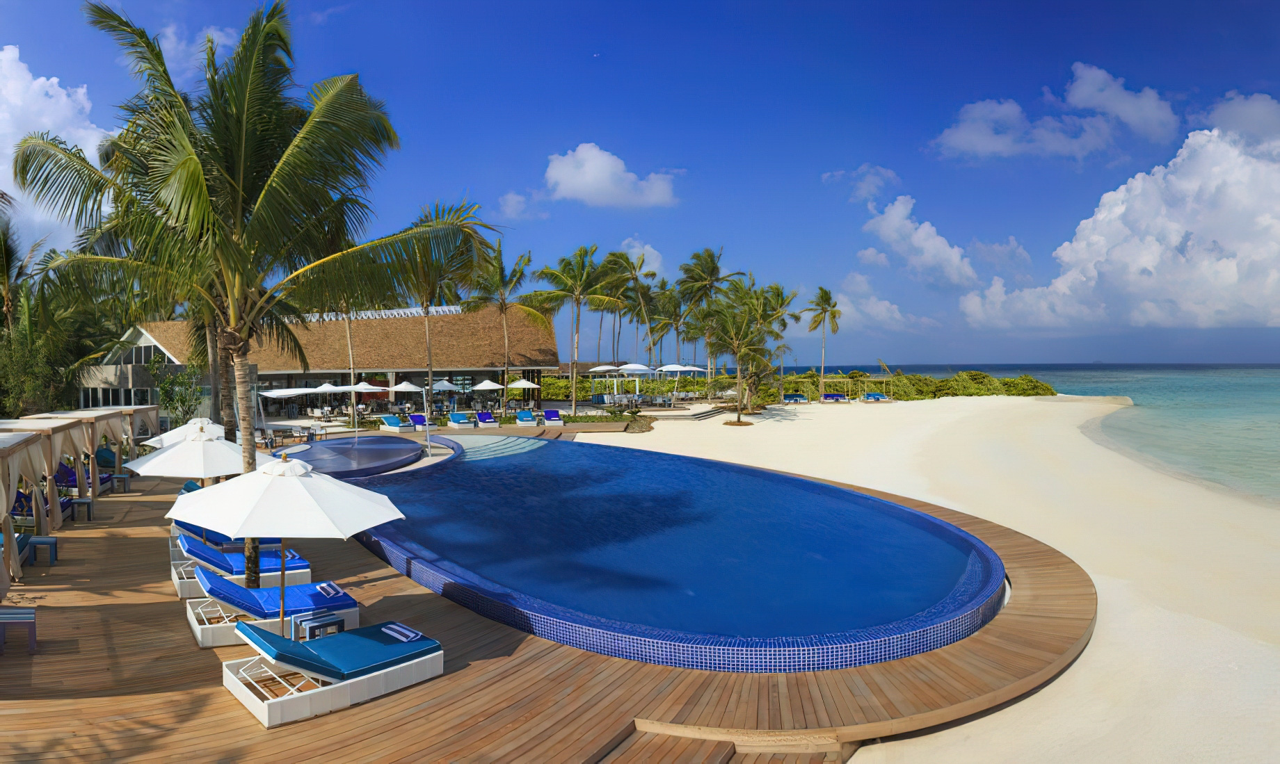 Niyama Private Islands Maldives Resort – Dhaalu Atoll, Maldives – Blu Restaurant Pool and Beach