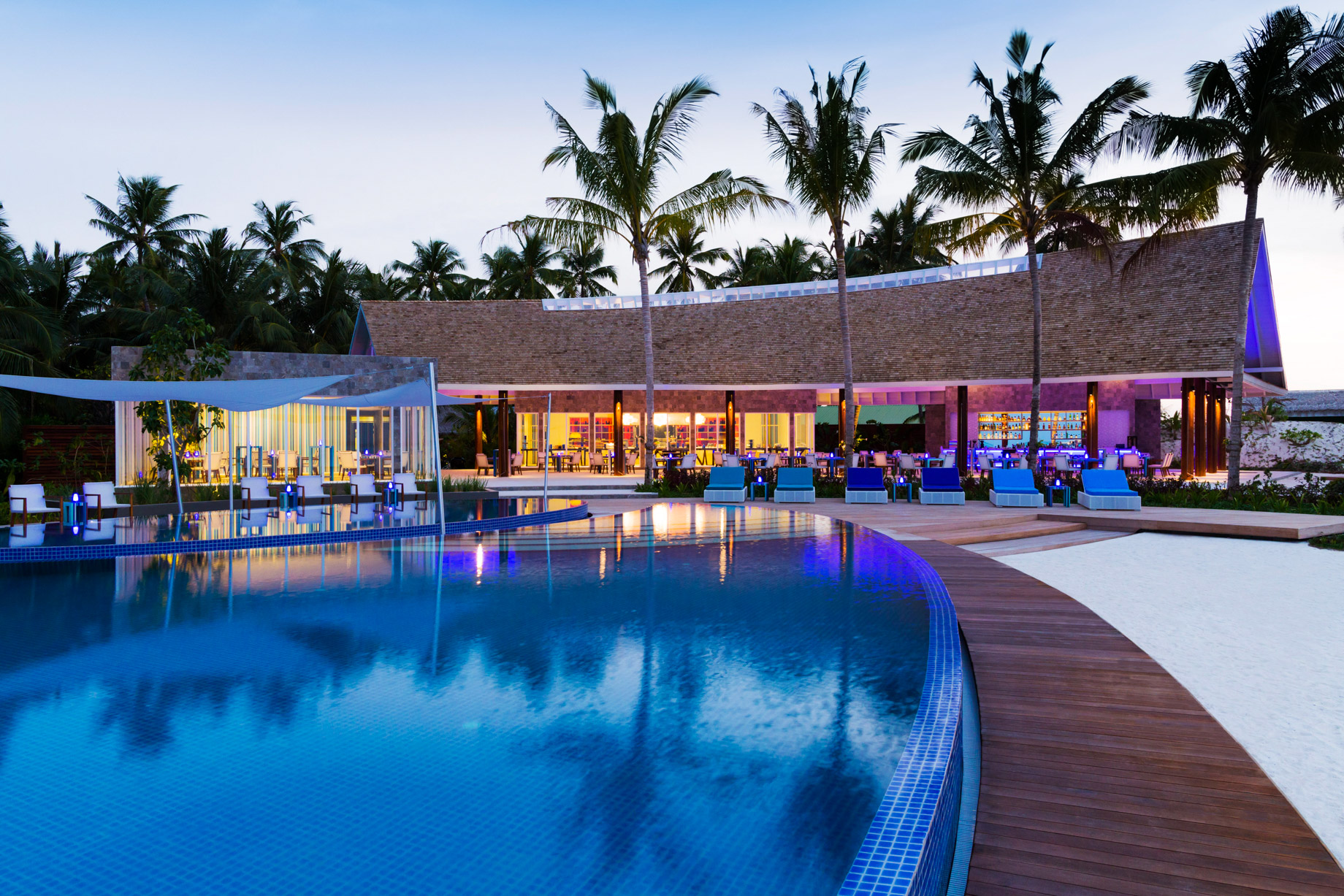 Niyama Private Islands Maldives Resort – Dhaalu Atoll, Maldives – Blu Restaurant Exterior Night