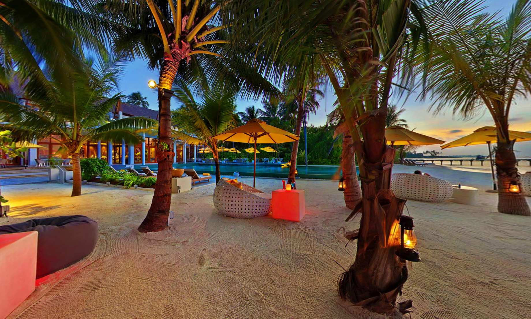 Niyama Private Islands Maldives Resort - Dhaalu Atoll, Maldives - Dune Beach Club Night