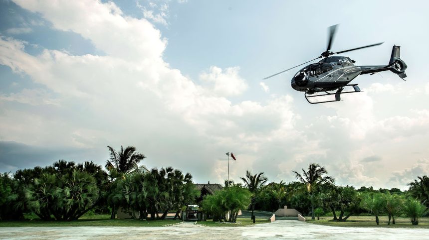 Anantara Bazaruto Island Resort - Mozambique - Helicopter Arrival