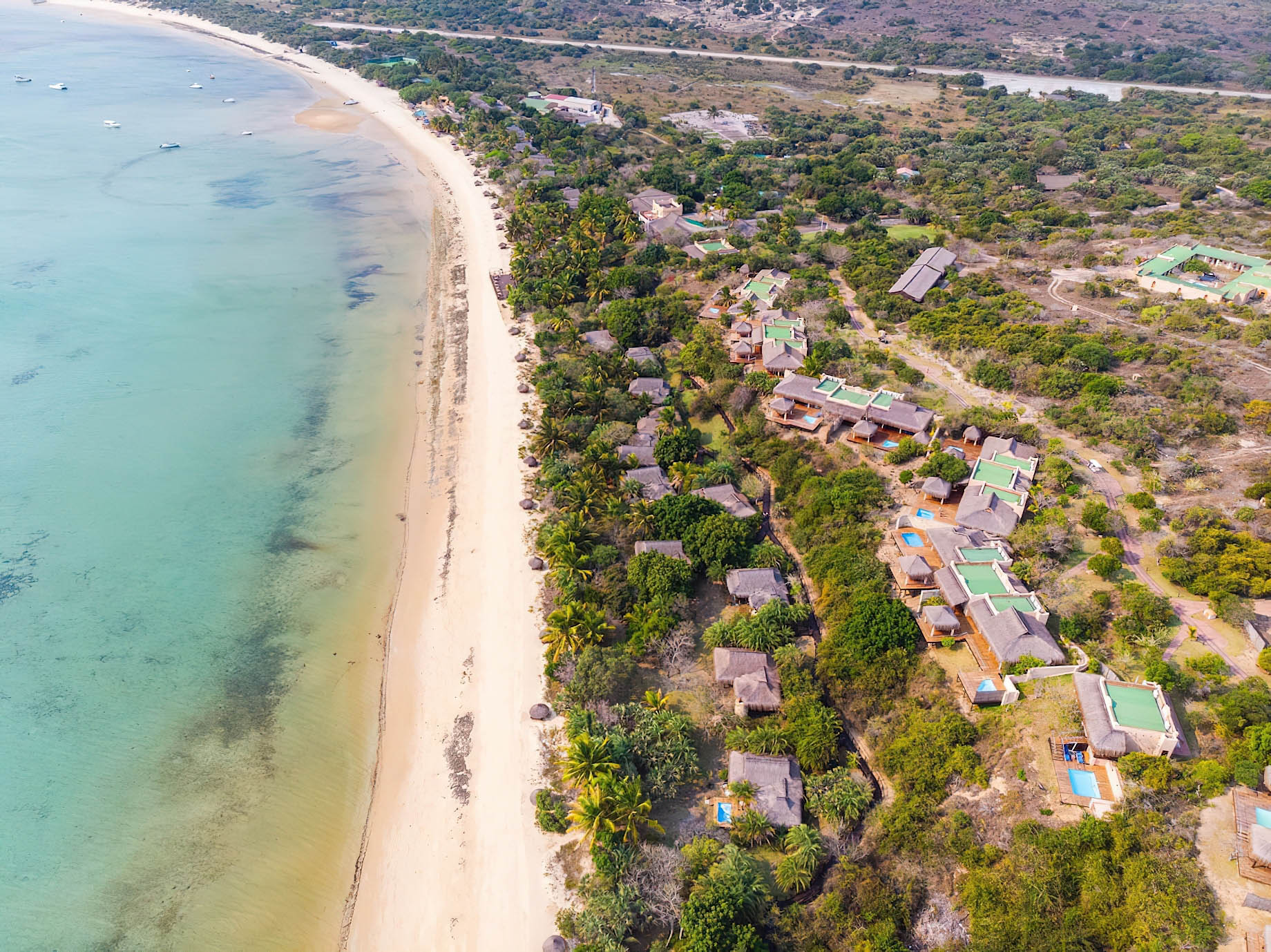 Anantara Bazaruto Island Resort – Mozambique – Resort Villas Aerial View