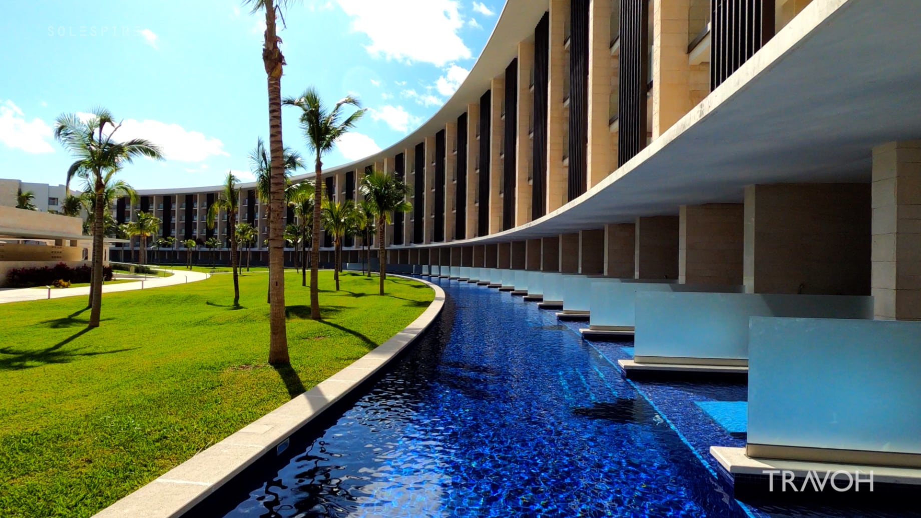 Barcelo Maya Riviera Resort Luxury Hotel Pool Suites - Beach Walkthrough - Mexico - 4K Travel