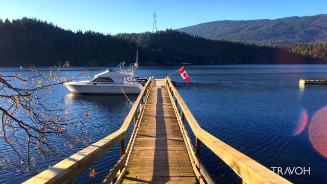 Boat Dock - Pacific Ocean - Metro Vancouver - Belcarra, British Columbia, Canada - 4K Travel