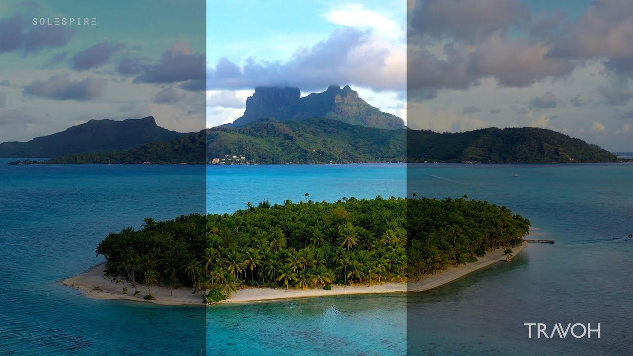Drone Flyover Motu Tane Island Bora Bora, French Polynesia 🇵🇫