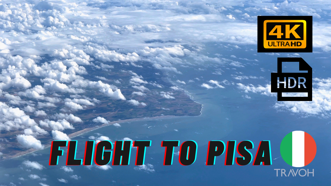 Flight Landing - Pisa, Tuscany, Italy - 4K Ultra HD Travel Video - ASMR Relaxation