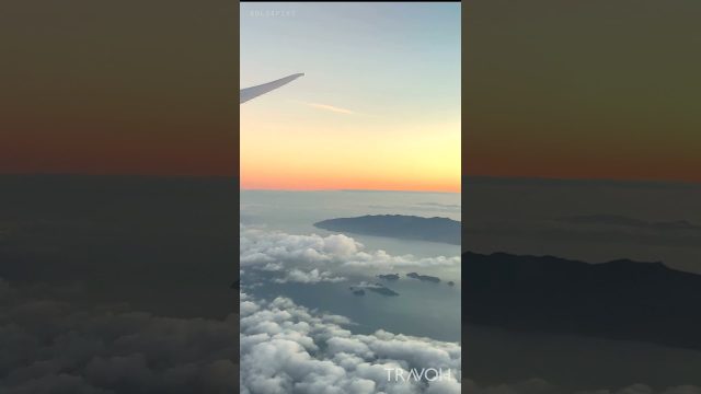 Flying New Zealand Skies - Landing In Auckland - Sunrise - 4K Travel Video #shorts