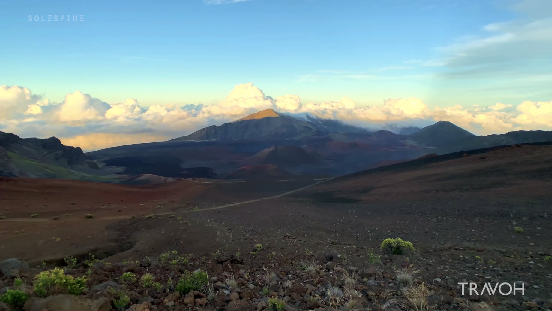 Haleakala National Park - Volcano Crater Hike 10,000 ft Elevation - Maui Hawaii USA - 4K Travel