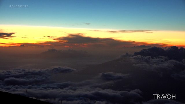 Haleakala Summit - Sunset - National Park - Volcano Panoramic Views - Maui Hawaii USA - 4K Travel