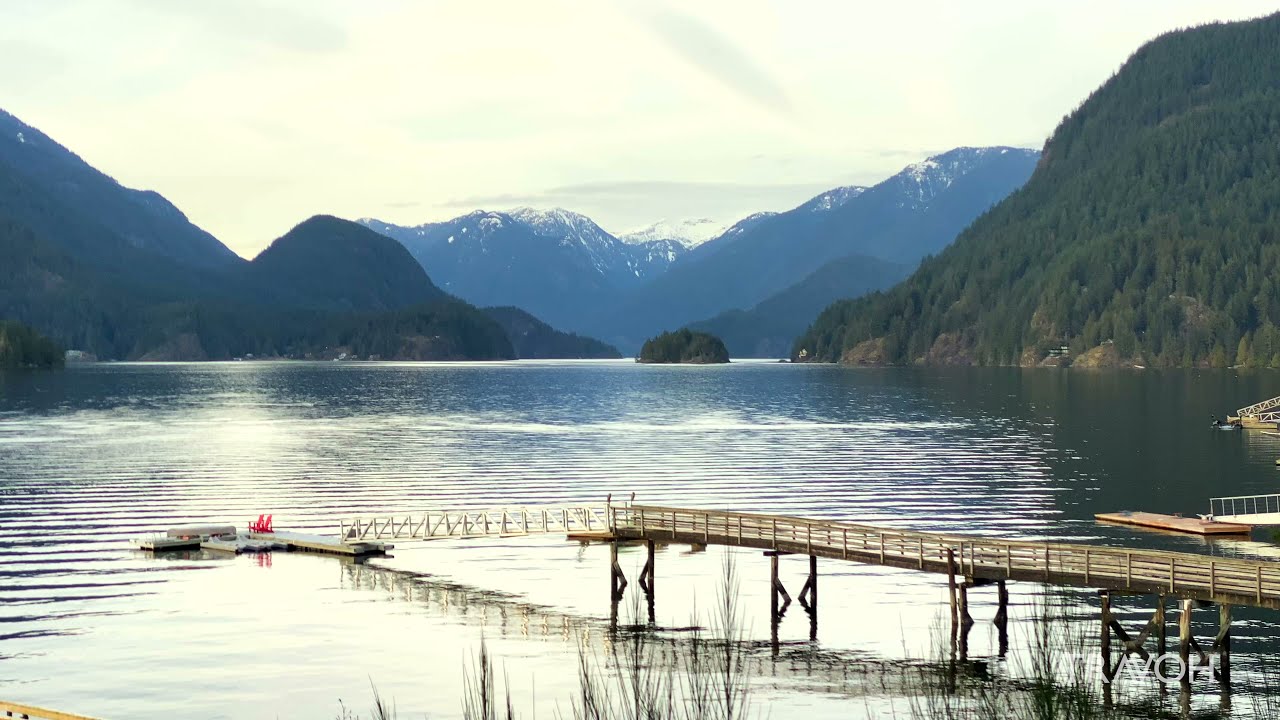 Nature Sounds - Mountain Views - Ocean Ambience - Belcarra British Columbia, Canada - 4K Travel