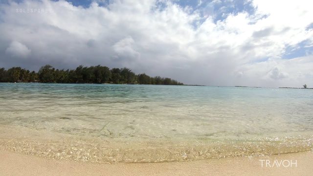 Ocean View, Relaxing Beach Waves, Sea Sounds - Motu Tane, Bora Bora, French Polynesia - 4K Travel