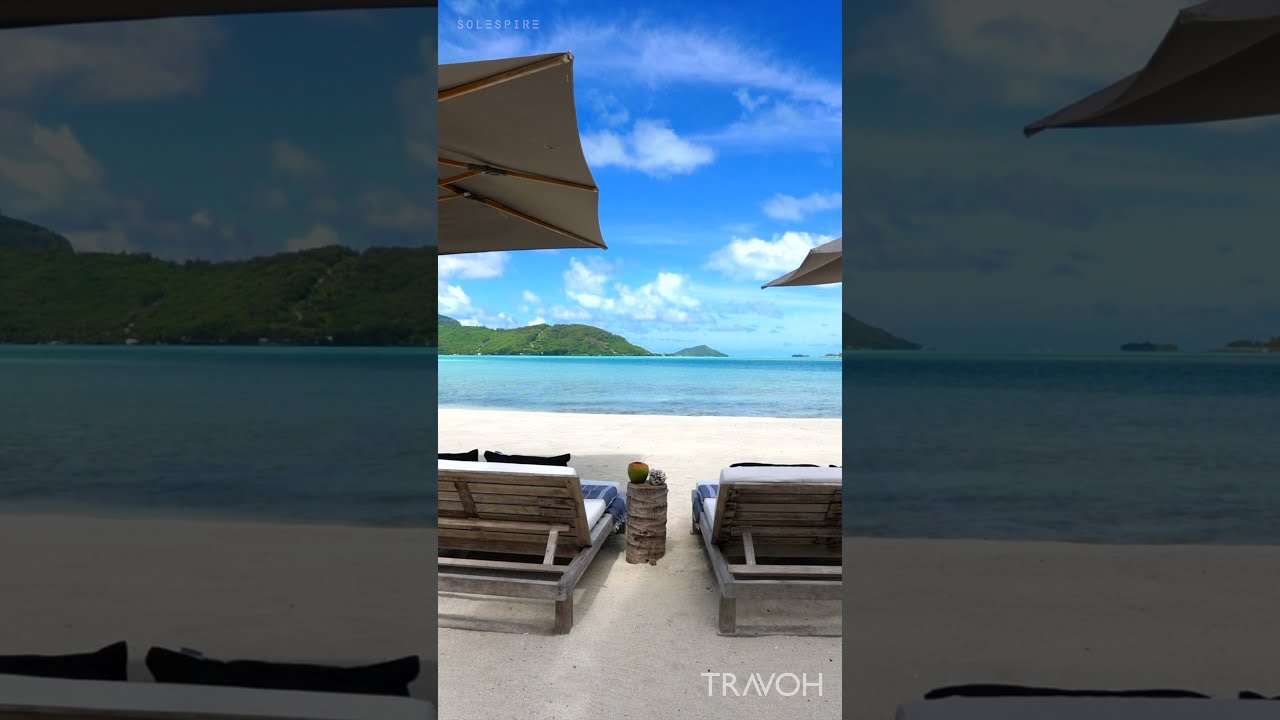 Private Island Beach Lifestyle - Tropical Sea - Motu Tane, Bora Bora, French Polynesia #shorts
