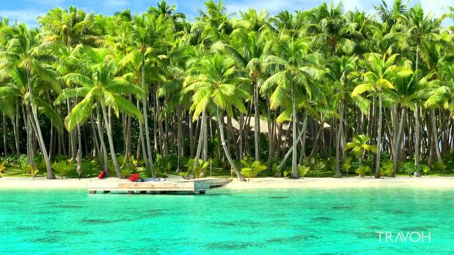 Private Island Boat Tour - Tropical Paradise - Motu Tane Bora Bora, French Polynesia - 4K Travel