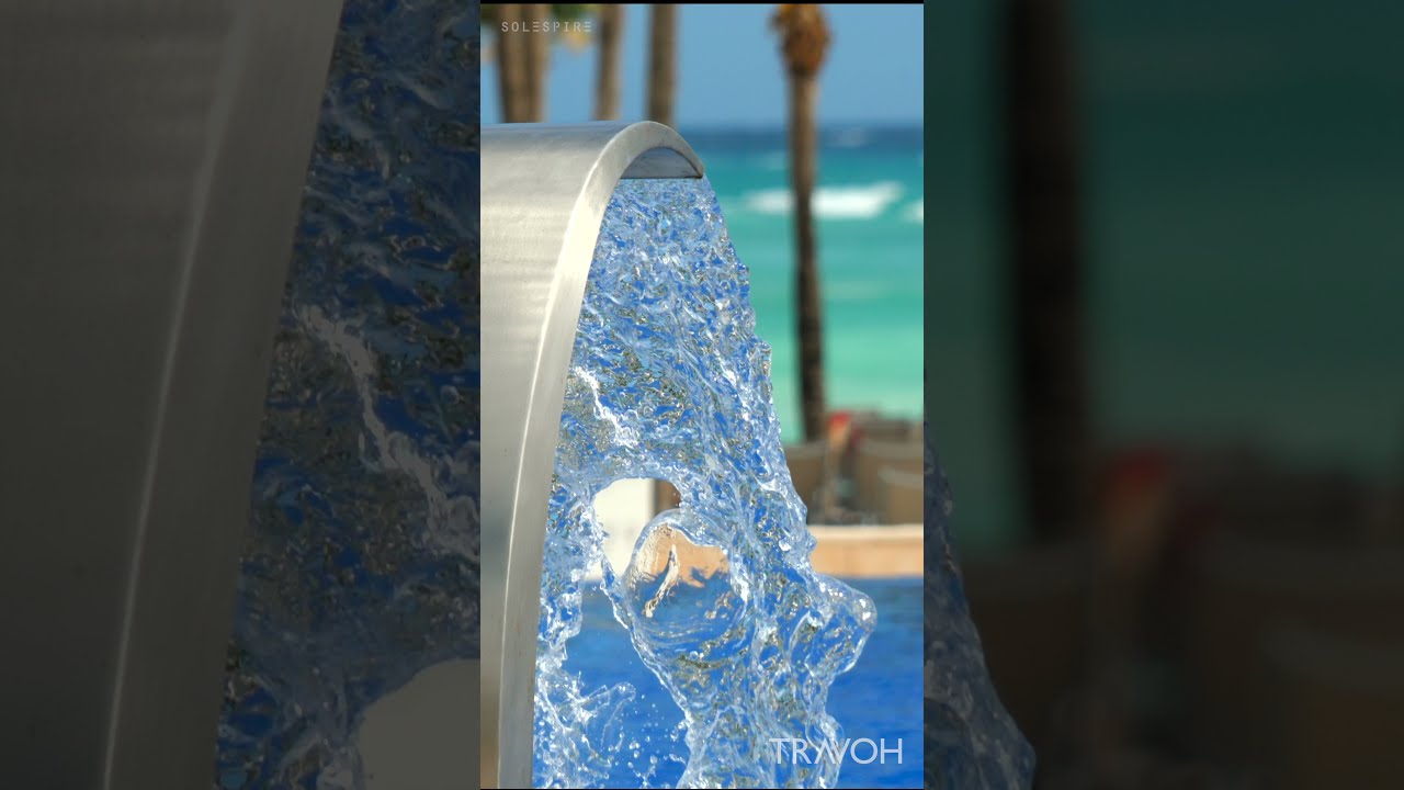 Resort Ambience - ASMR Beach Pool - Barcelo Maya Riviera Hotels, Mexico - 4K Travel