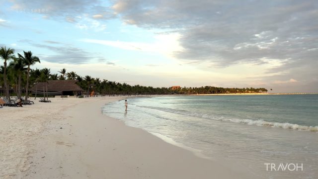 Resort Vacation - Tropical Beach Views - Waves - Maya Riviera, Quintana Roo, Mexico - 4K Travel
