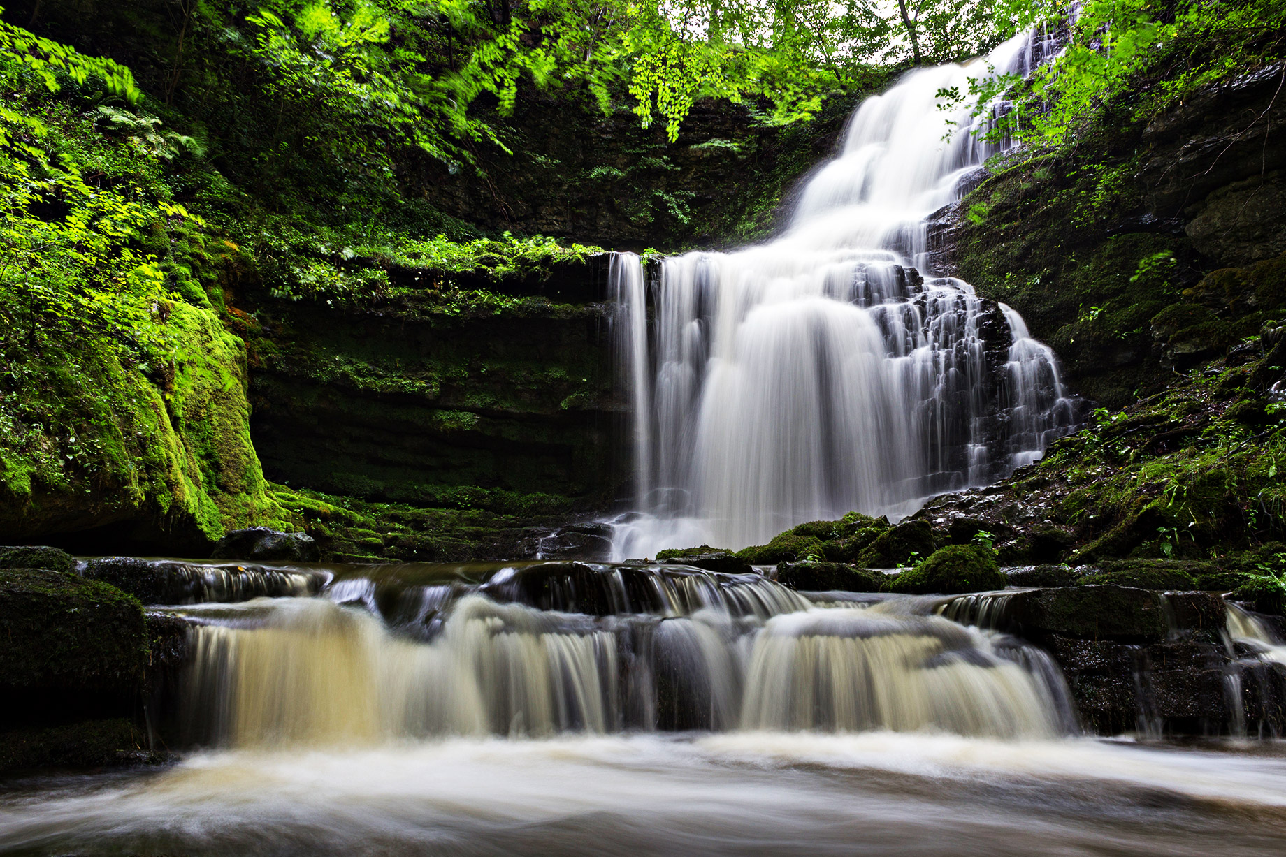 Scaleber Force Waterfall – Yorkshire Dales – England, United Kingdom