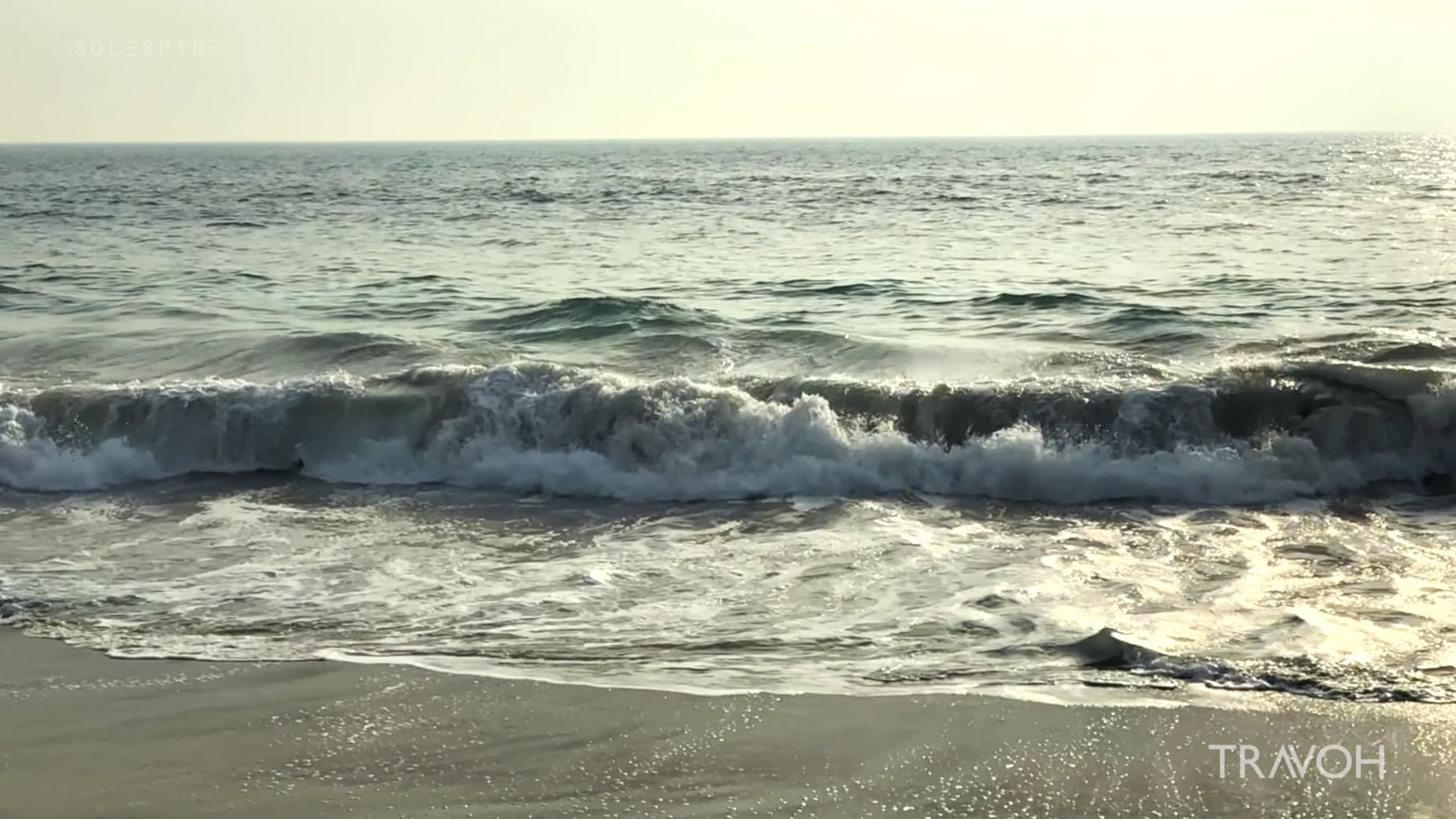 Slow Motion - Waves - Pacific Ocean - Malibu - Cloudy - Sunset - California, USA - 4K Travel