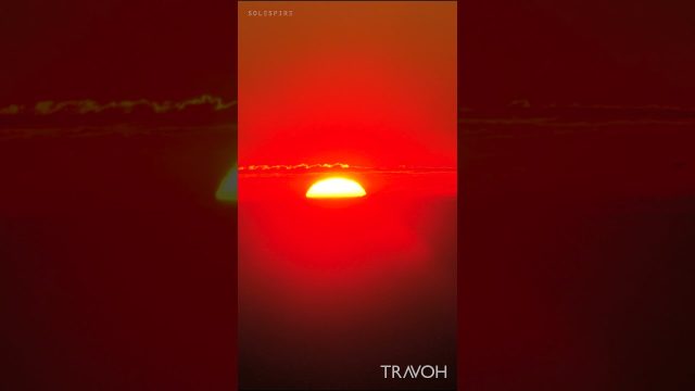 Sunset At 35,000 ft Over Texas - ASMR Ambience - Relaxing Soothing - Airplane - 4K Travel #shorts