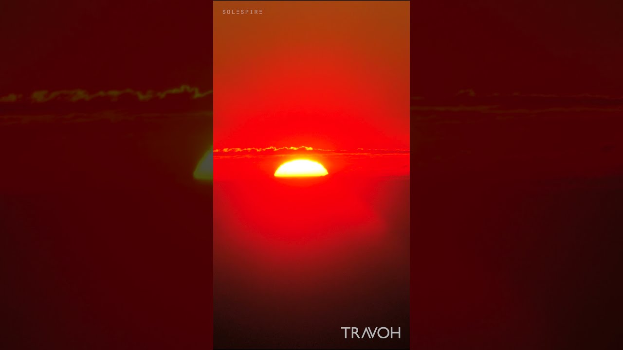 Sunset At 35,000 ft Over Texas - ASMR Ambience - Relaxing Soothing - Airplane - 4K Travel #shorts