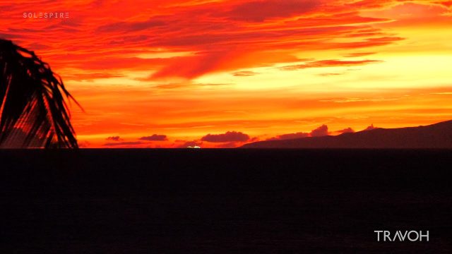 Sunset - Waves - Ocean Ambience - Sea Sounds - Tropical - Maui, Hawaii, USA - 4K UHD Travel