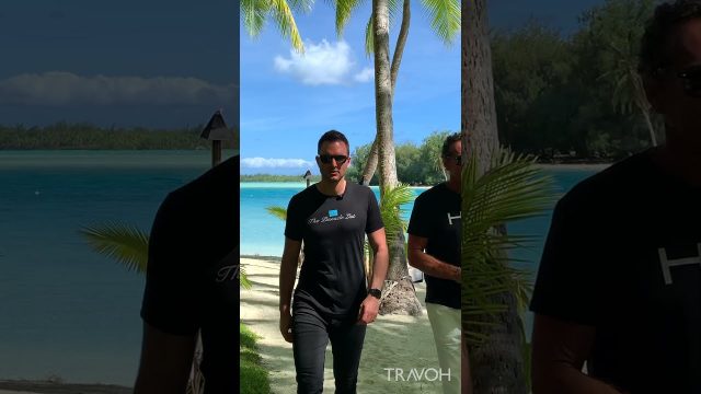 Tropical Island Walk - Marcus Anthony & Bob Hurwitz - Motu Tane, Bora Bora, French Polynesia #shorts