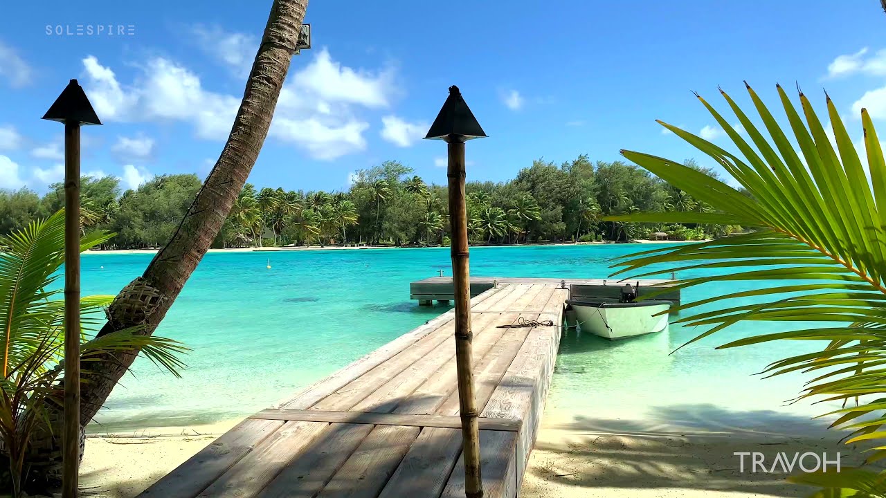 Tropical Private Island Motu Tane, Bora Bora, French Polynesia - 4K Ultra HD Video - Travel