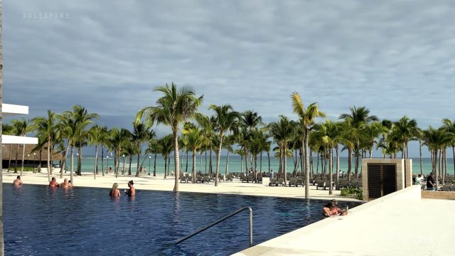 Tropical Resort Tour - Palm Trees, Pool & Beach - Barcelo Maya Riviera Hotel - Mexico - 4K Travel