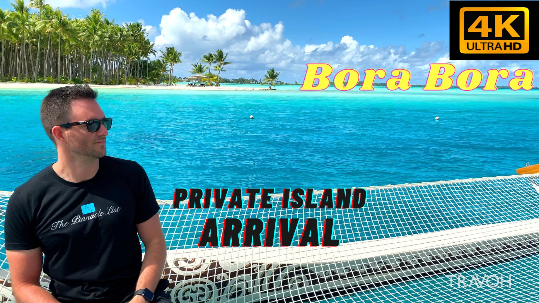 Arriving At Motu Tane - Private Island Views - Bora Bora, French Polynesia - 4K Ultra HD Travel