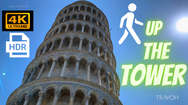 Ascending The Leaning Tower of Pisa - 4K HDR 60fps Tour - Tuscany, Italy - Ultra HD Travel Vlog