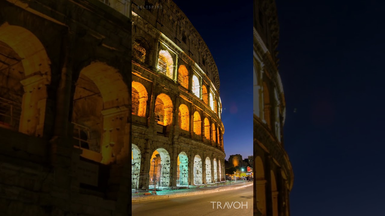 Colosseum - Rome, Italy Timelapse - Ancient Roman History - HD Travel Video #shorts
