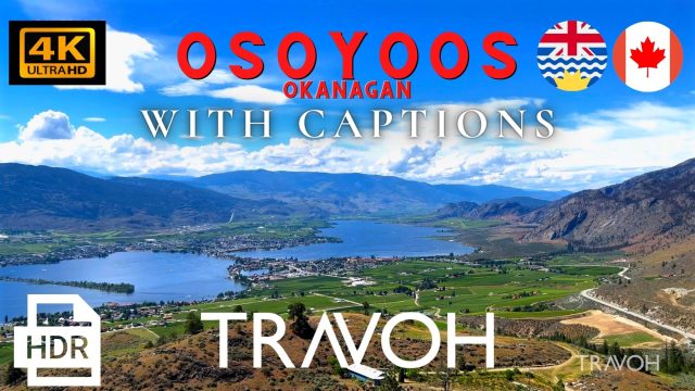 Lake View, Scenic Mountains, Nature Ambience - Osoyoos, British Columbia, Canada 4K HDR Travel
