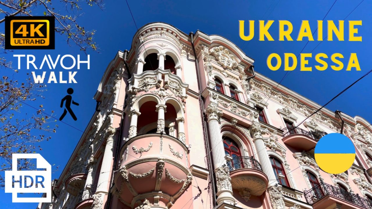 Odesa, Ukraine Walking Tour - City Ambience ASMR - 4K HDR - Ultra HD Travel