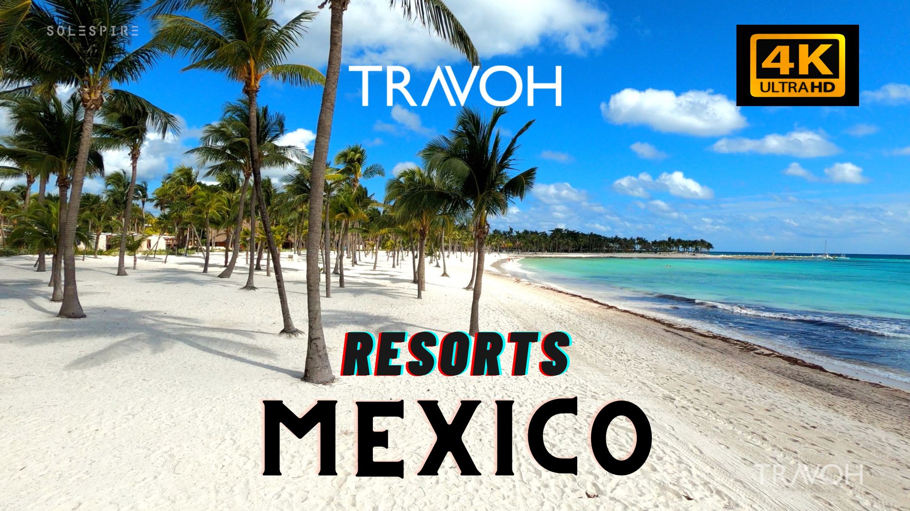 Resort Tour Walk - Barcelo Maya Riviera Hotels - Beach & Pools - Mexico - 4K Travel