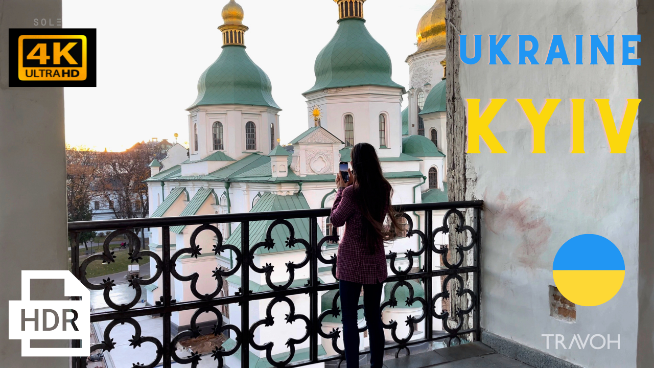 Views of Kyiv, Ukraine Highlights - 2021 Memories - City Ambience ASMR - 4K HDR - Ultra HD Travel